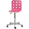Офисный стул Ikea ЮЛЕС (розовый) [498.845.32]