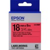 Картридж Epson LK-5RBP, Pastel, красный/черный, 18/9, (C53S655002) для LabelWorks
