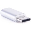 Адаптер Atom USB Type-C - MicroUSB (серебристый)